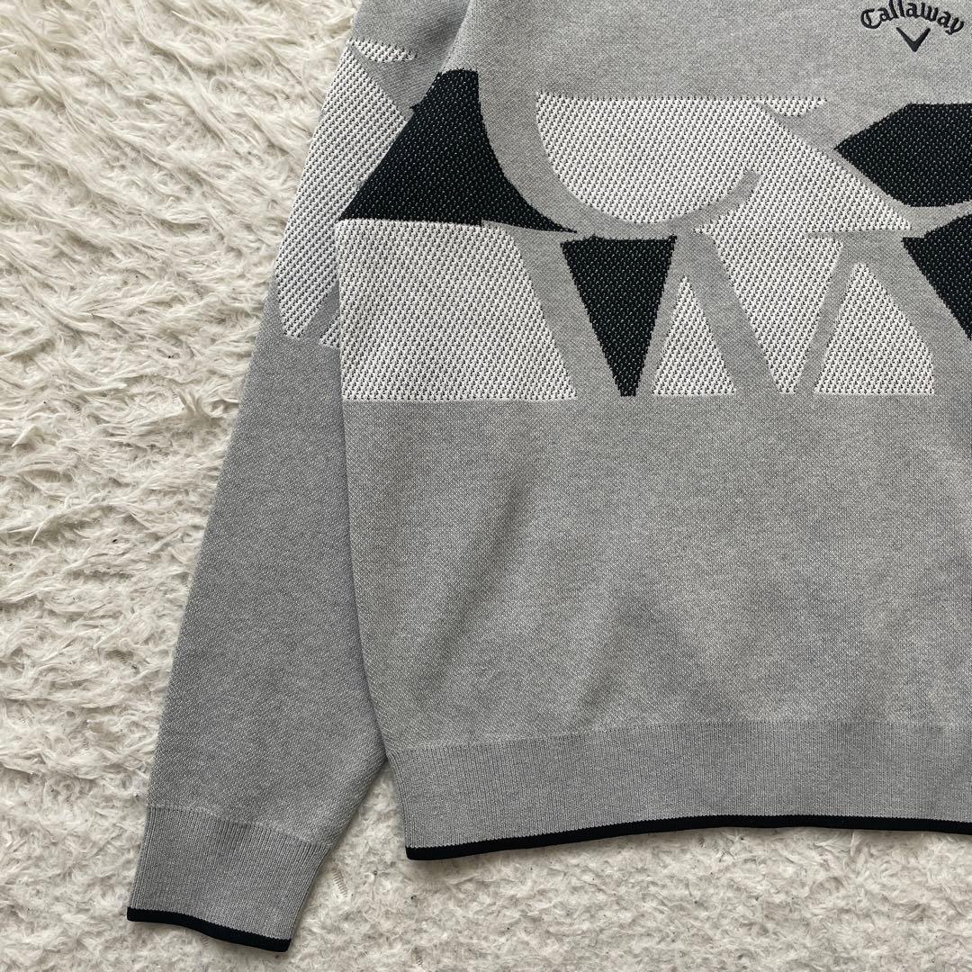 美品　Callaway 刺繍　長袖　ニット　セーター　洗える