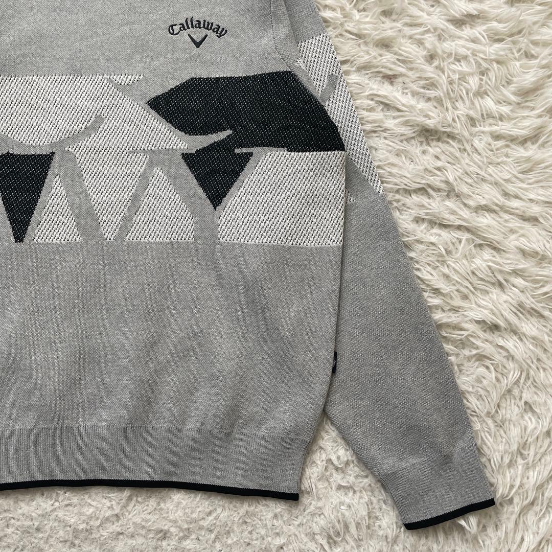 美品　Callaway 刺繍　長袖　ニット　セーター　洗える