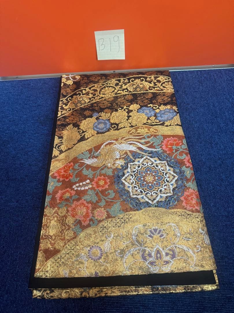 2674袋帯 古代彫金紋 西陣織 金糸　高級上質上品　約440cm 未使用