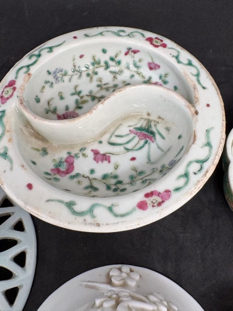 清時代唐時代徳化窯博古圖紋様 磁器大花瓶 伝世品焼物 粉彩