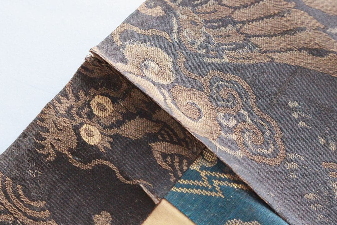 No4908 掛軸　仏教美術　日蓮曼荼羅　肉筆紙本　髭曼荼羅　古美術　送料無料