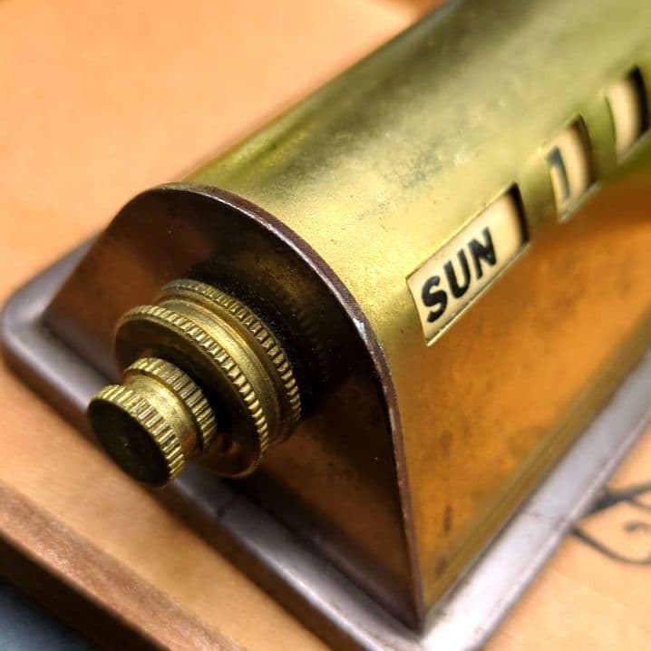 回転式 パークシャーマン デスクカレンダー ヴィンテージ レトロ