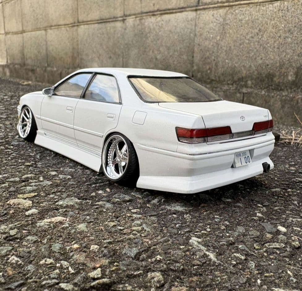 アオシマjzx100マークIIプラモデル完成品電飾加工品