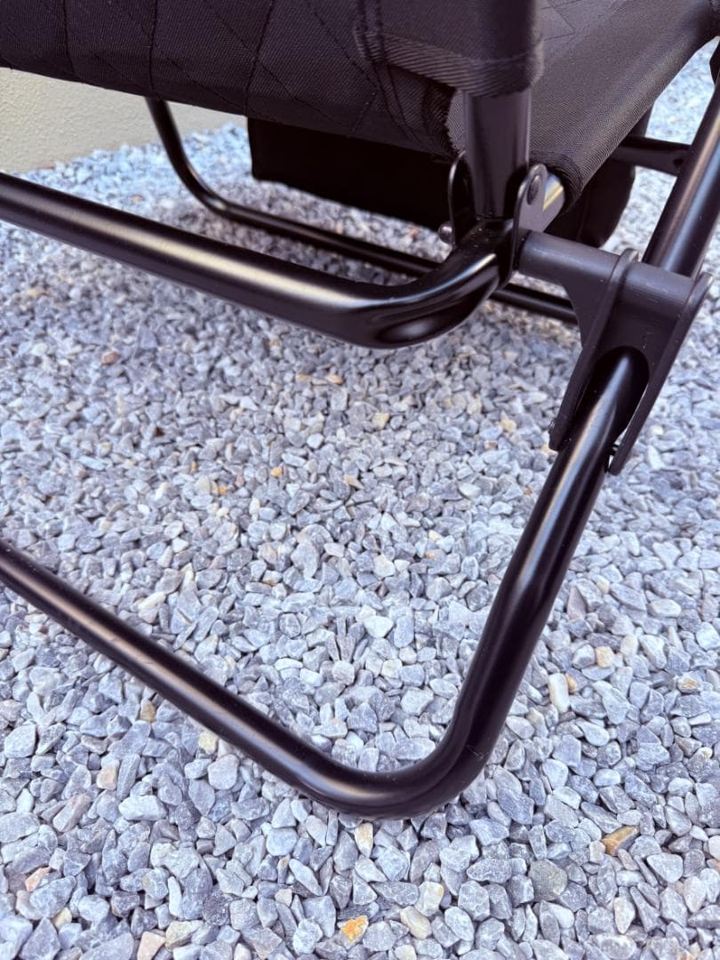 【4脚セット】WAQ リクライニングローチェアレギュラー ブラック