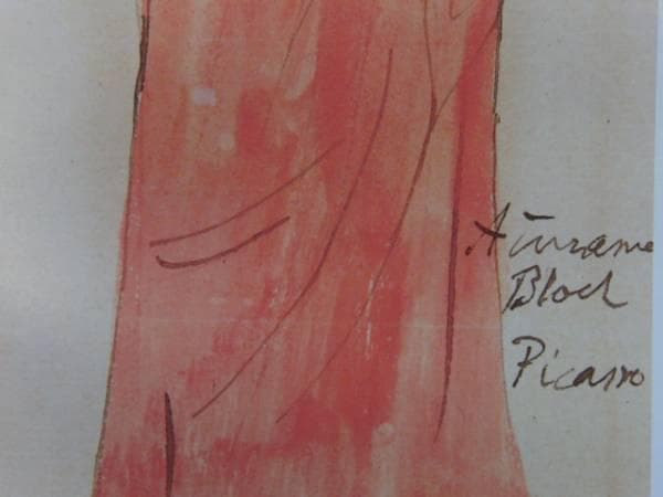 パブロ・ピカソ、「FEMME AU CHALE ROUGE」、海外版超希少レゾネ