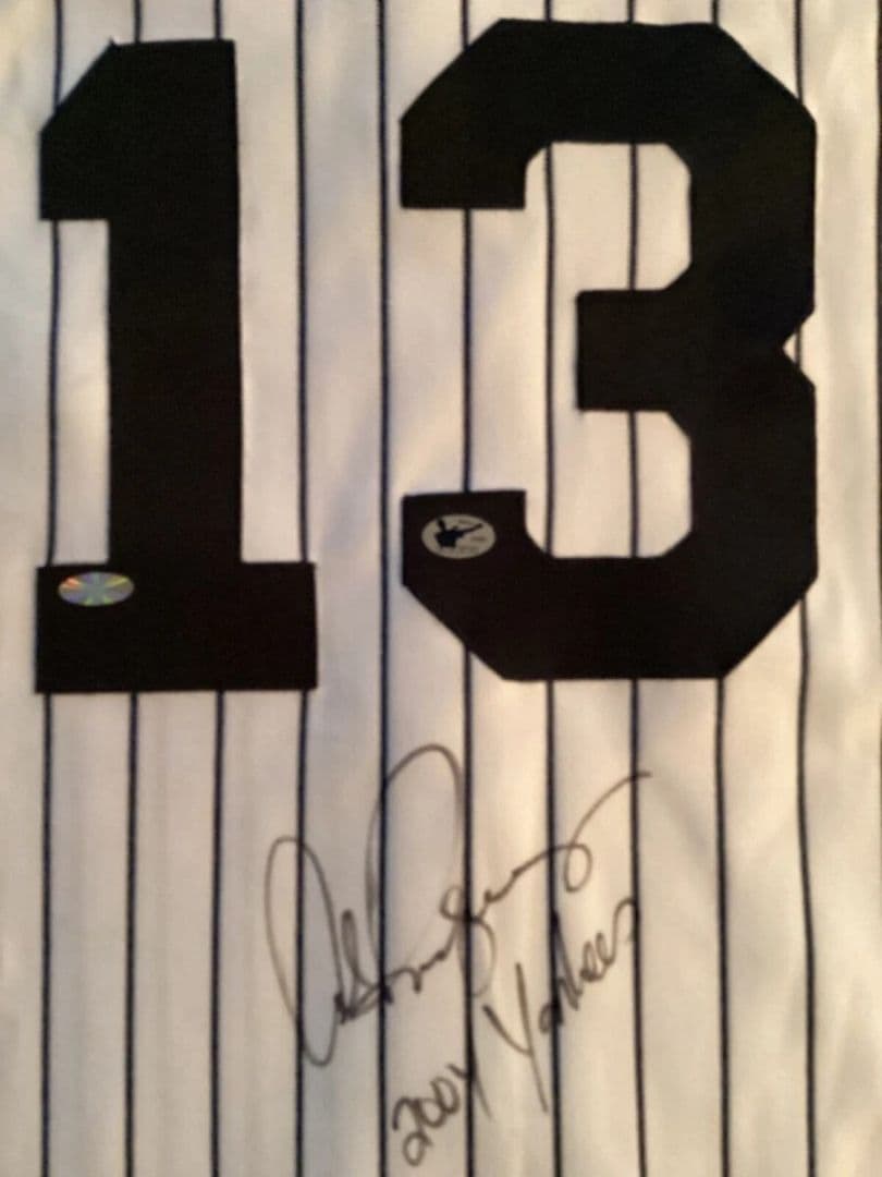 アレックスロドリゲス　直筆サイン入り　オーセンティックユニフォーム　ヤンキース