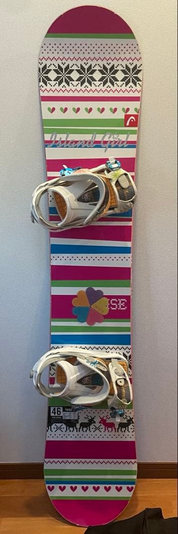 146cm・ロッカーボード・3点セット・スノボ・スノーボード・レディースボード