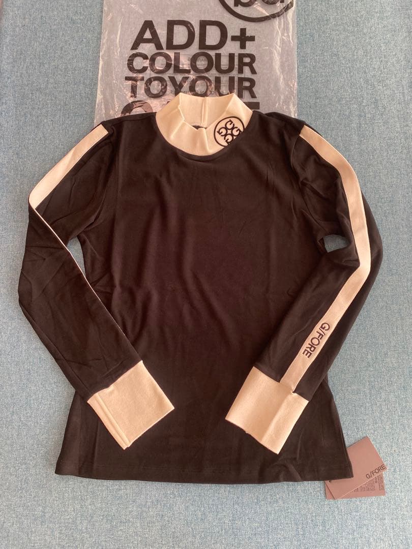 G/FORE ジーフォアゴルフレディースウェアモックネック長袖