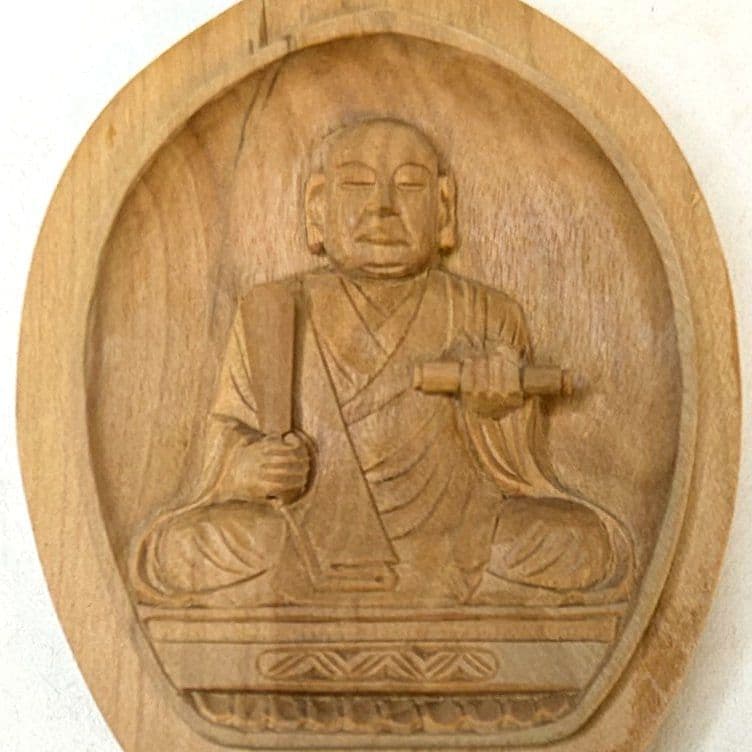 【フォロー割・新品】 香合仏　日蓮上人　白檀　仏龕　懐中仏　日蓮　お守り