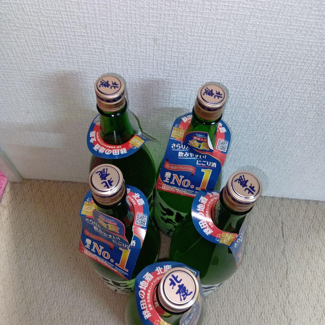 金賞受賞・北あきた　北鹿- にごり酒 容量:１８００ ml ５本セット