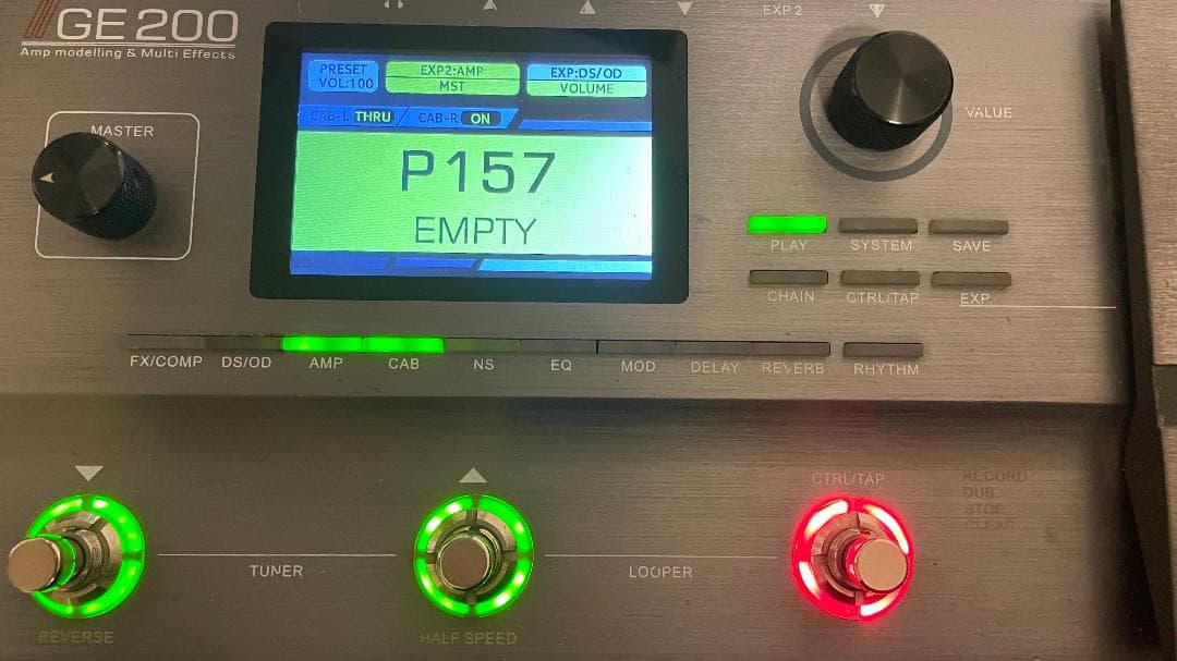 MOOER ムーア GE200 アンプモデリング・マルチエフェクト