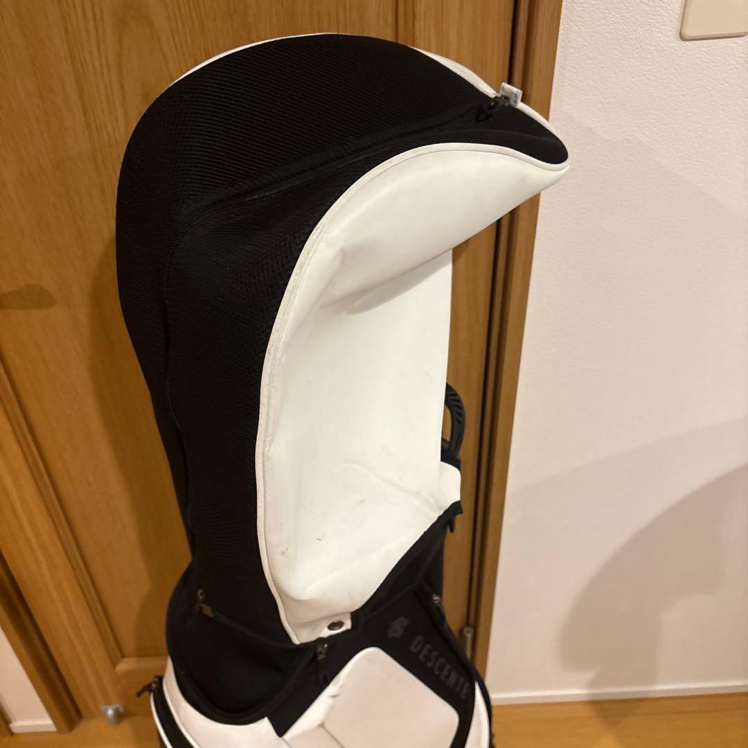 DESCENTE キャディバッグ ホワイト/ブラック