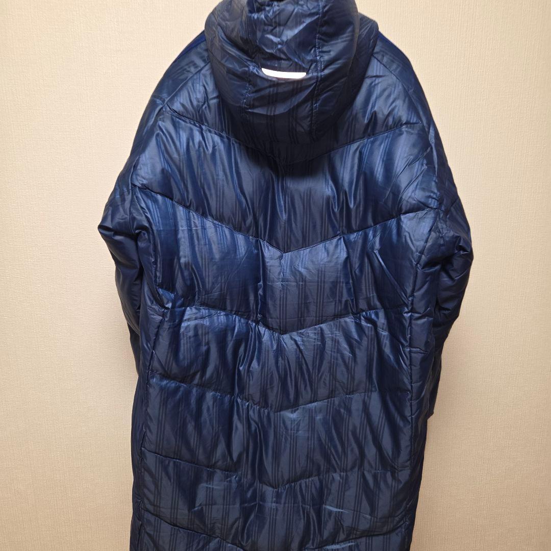 未使用品adidas ネイビー グランドコート　ダウンコート フード付き2XO