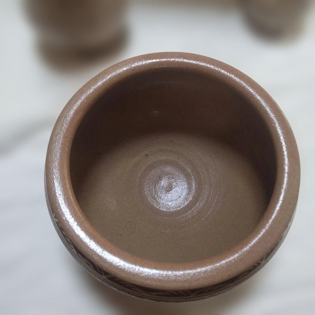 花三島 皆具 4点セット 落款あり 茶道具