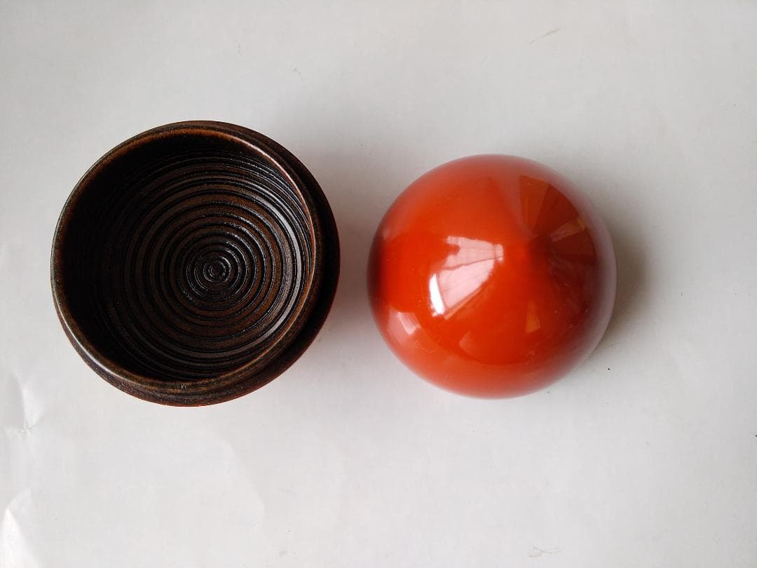 『 金襴手 宝珠香合 』 前端春斎 作 香合 漆器 漆芸 茶道具 共箱 新品