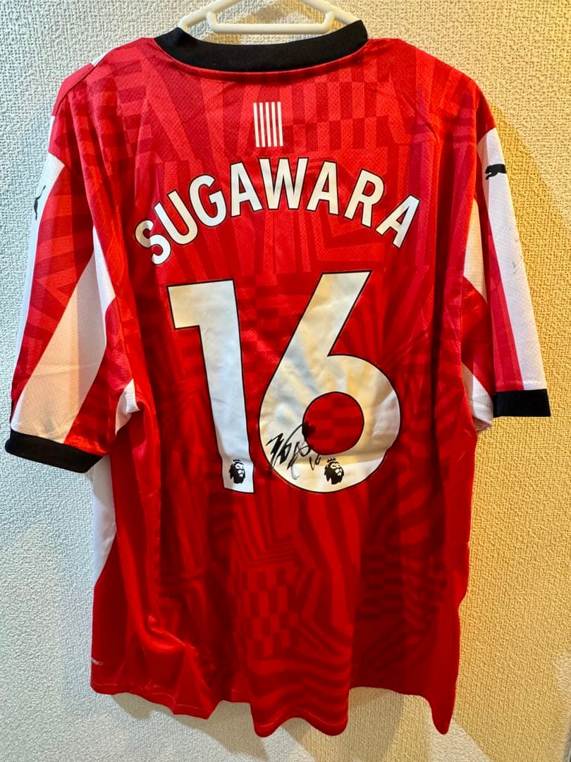 日本代表 菅原由勢 直筆サイン入りサウサンプトン公式レプリカユニフォーム