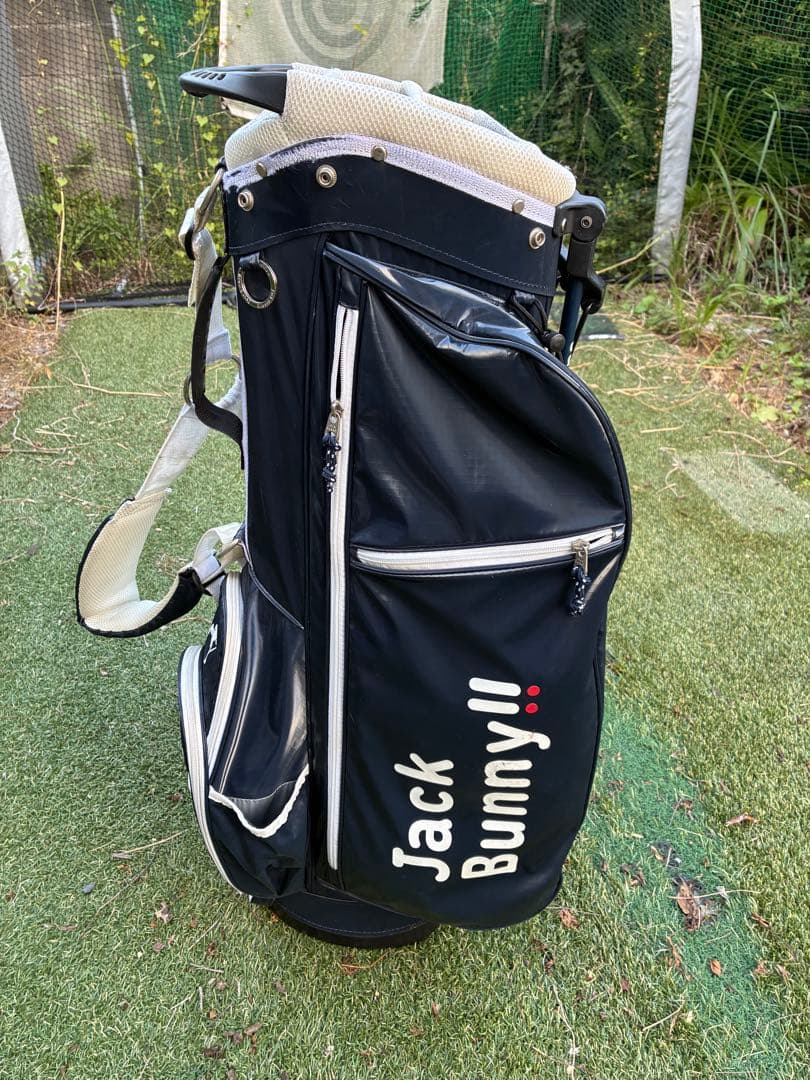 ジャックバニー　ゴルフバッグ・キャディバッグ ネイビー