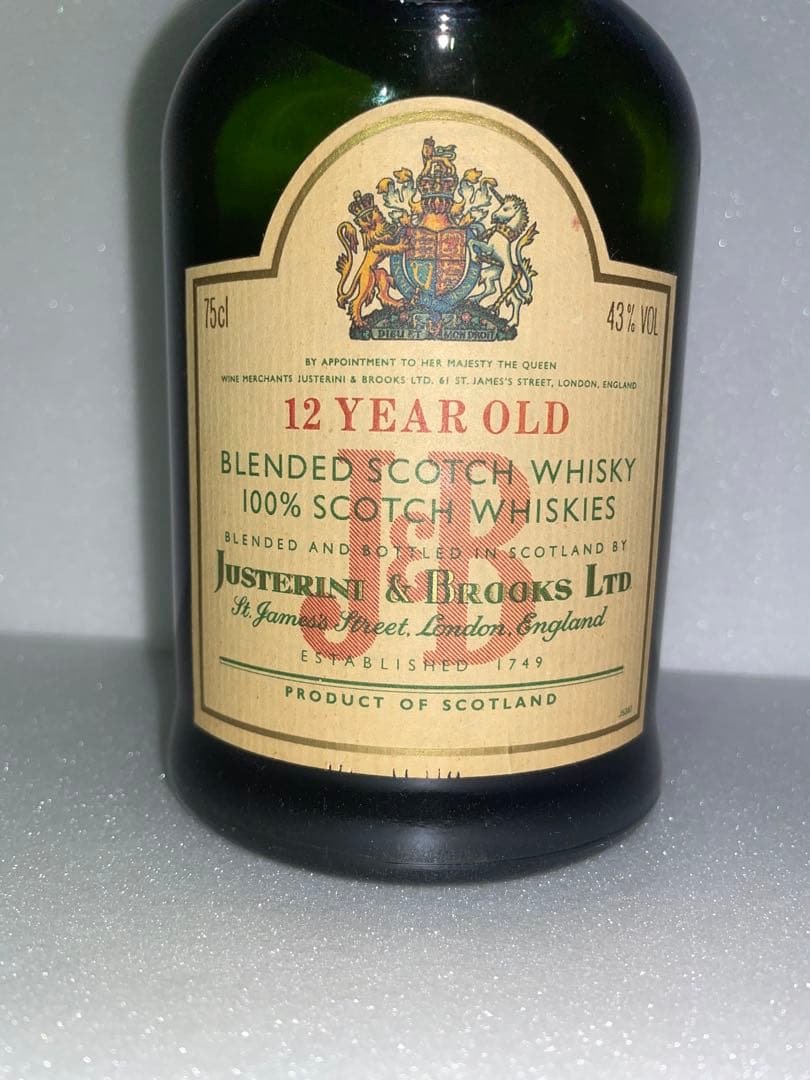 J&B 12年 ブレンデッドスコッチウイスキー