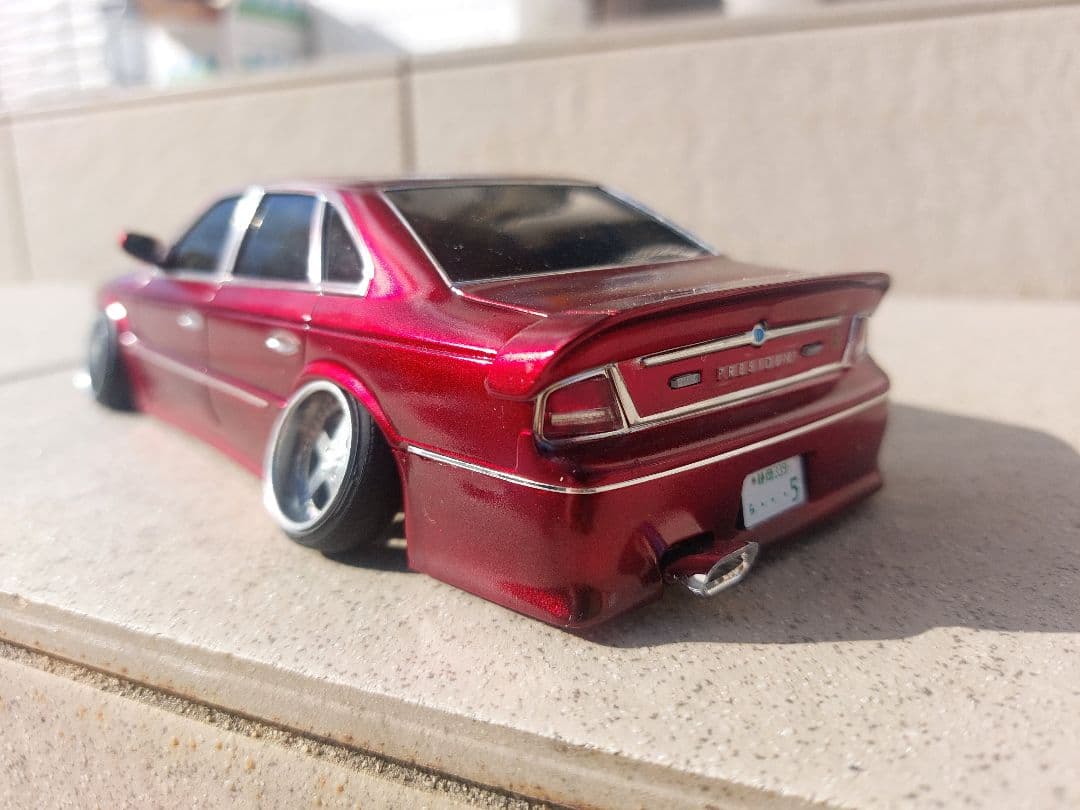 アオシマ　プラモ　ホイール　タイヤ　車　深リム