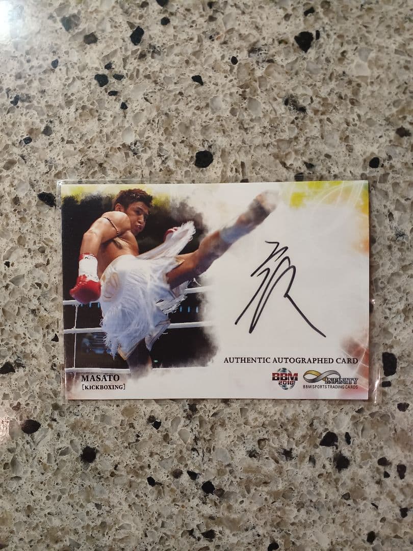 BBM 2018 INFINITY　魔裟斗　直筆サインカード　/96