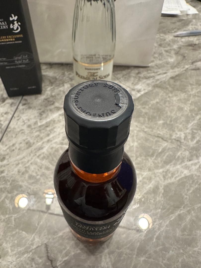 《新品未使用》山崎蒸留所限定ウイスキー180ml原酒　スパニッシュオーク1本