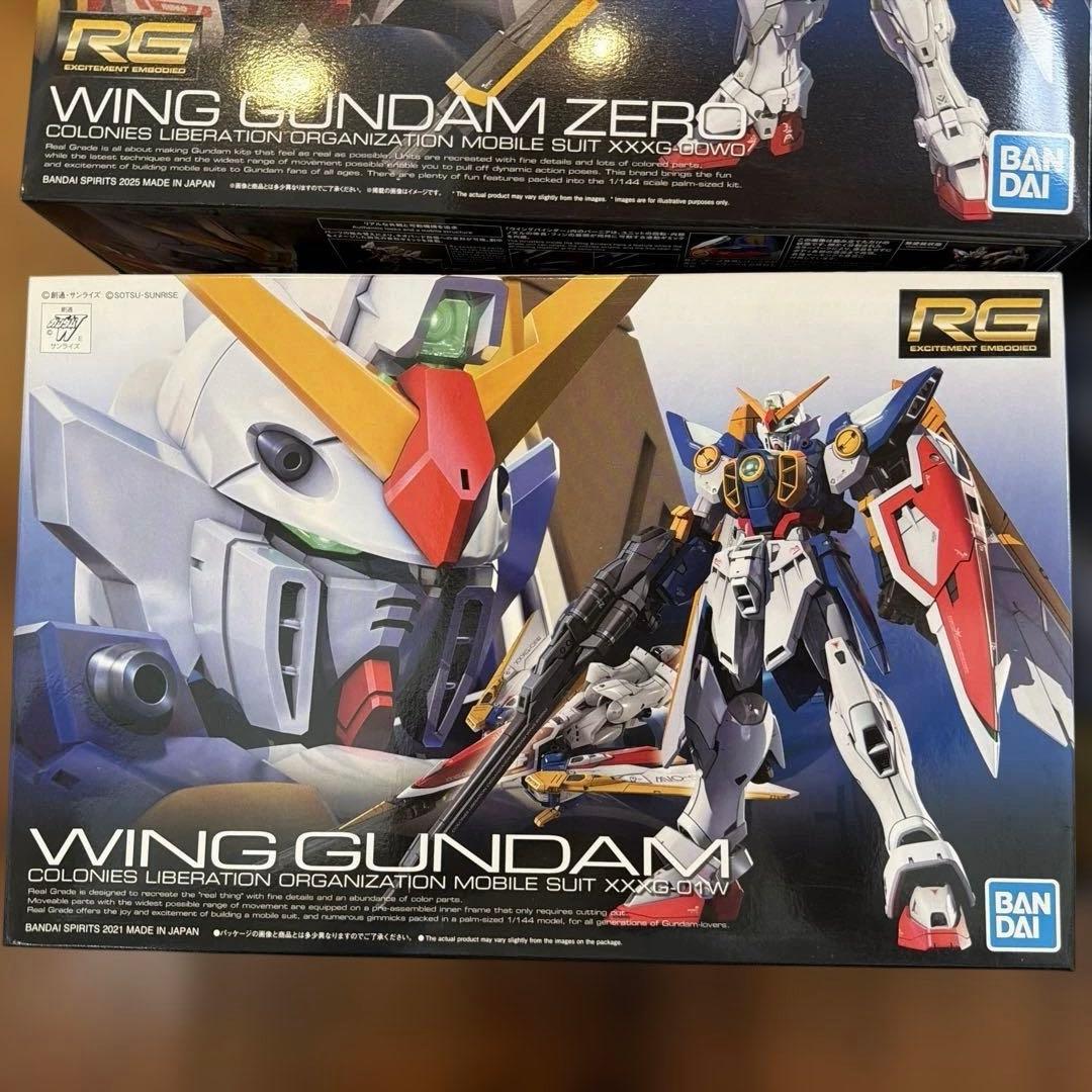 バ*ン様 RG ウイングゼロ　ウイングガンダム　エピオン　ゴッド　4体セット　未