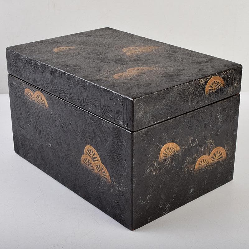 茶道具　前端雅峯作　錆塗茶箱　祥豊造　茶碗など　九点　一式　共箱　M　R9463