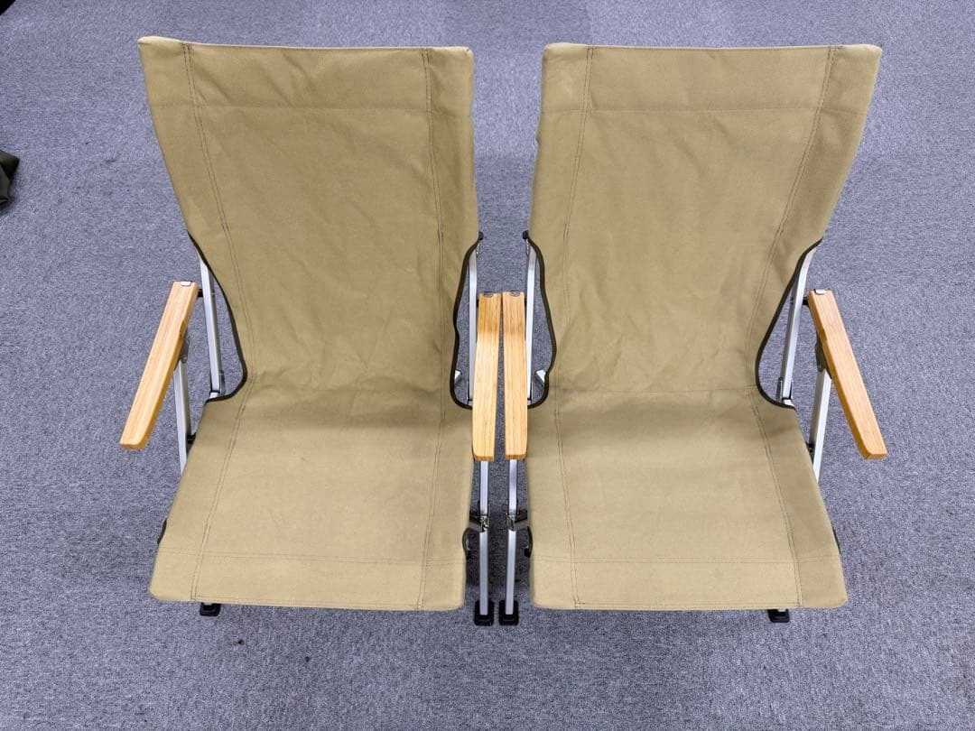  PEAK ローチェア 30 カーキ 2脚セット カバー付き