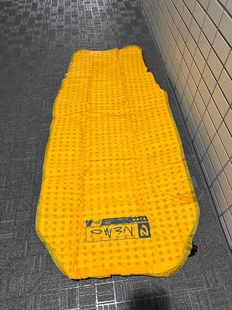 【1回使用】NEMO ZOR スリーピングマット イエロー