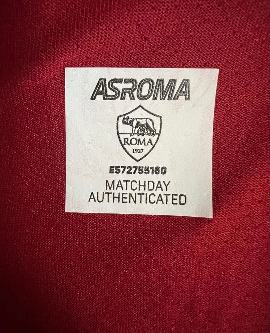 ASローマ クリスタンテ 実使用サインユニフォーム