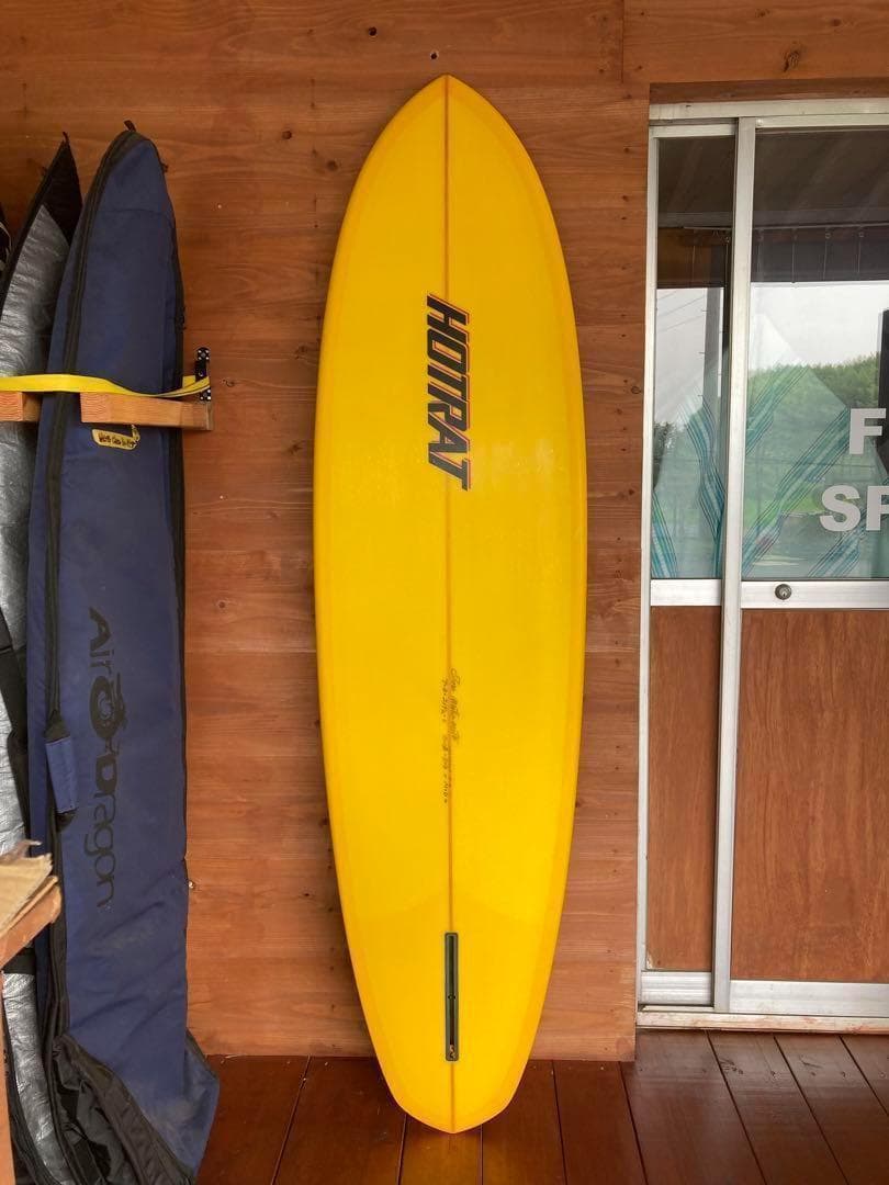 HOTRAT 7'0 ミッドレングス シングルフィン サーフボード　ボラン巻き