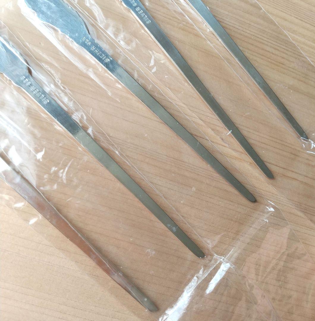 清課堂 菊 菓子切 5本組 銀 sv925 布製鞘なし❇️状態良好