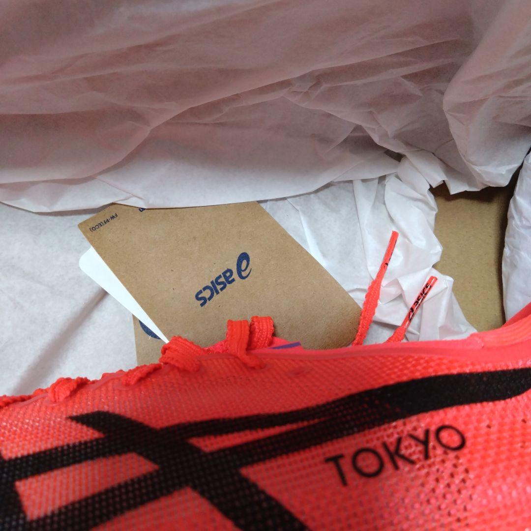 新品 アシックス SPEED SKY TOKYO 27 オレンジ