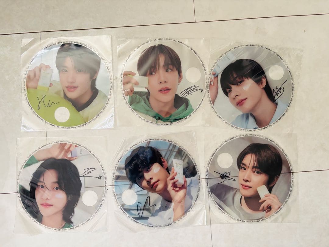 RIIZE UIQ うちわ 6枚セット サイン入り　コンプ