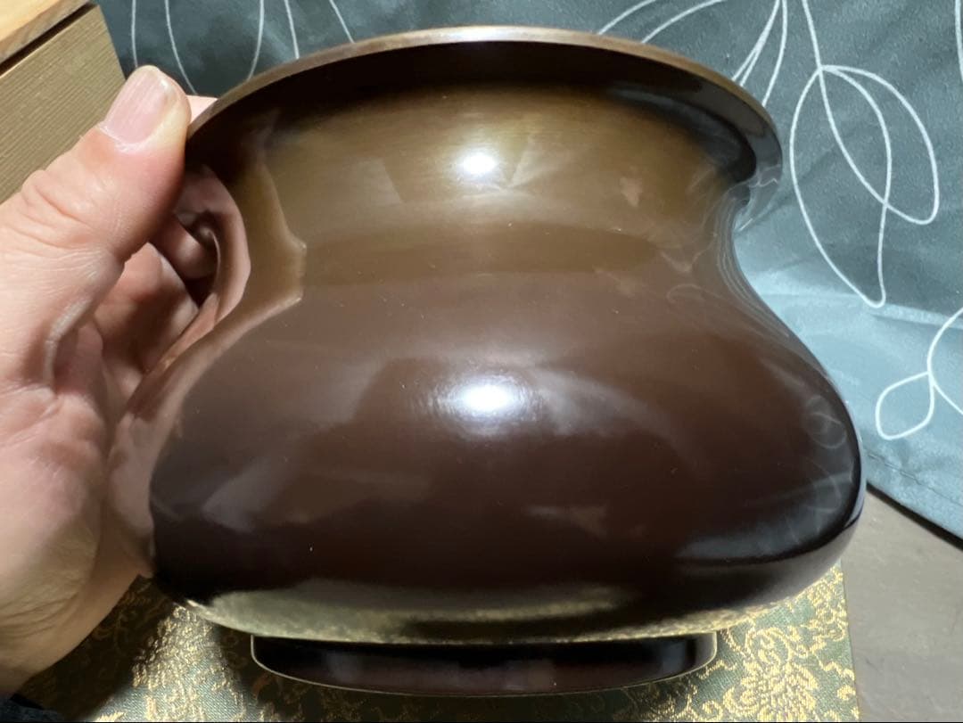 浄益 唐銅建水 共箱