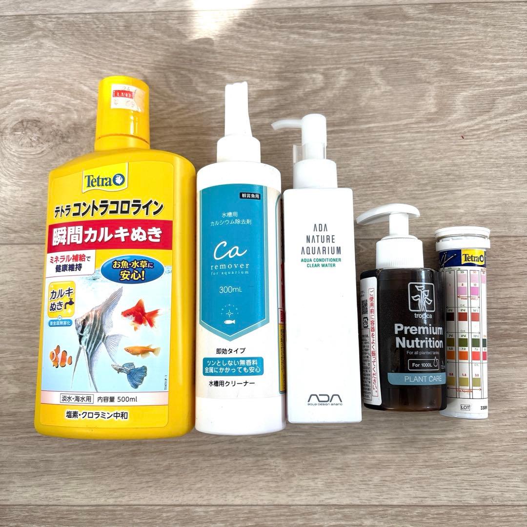 ☆大きなガラス水槽とLED照明、水槽台、その他一式セット☆