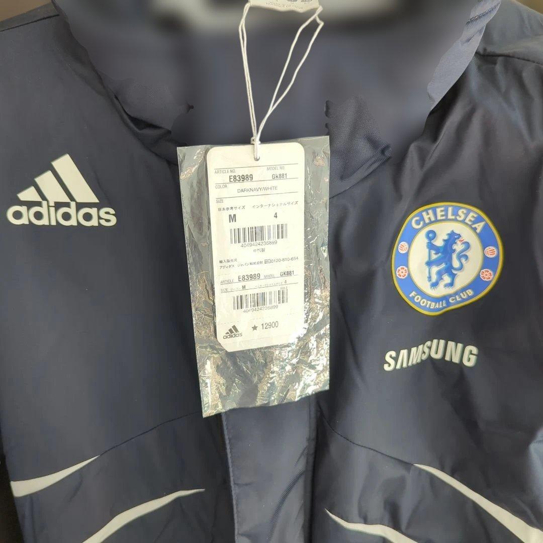 新品 タグ付き CHELSEA 【 adidas 】ベンチコート M ネイビー