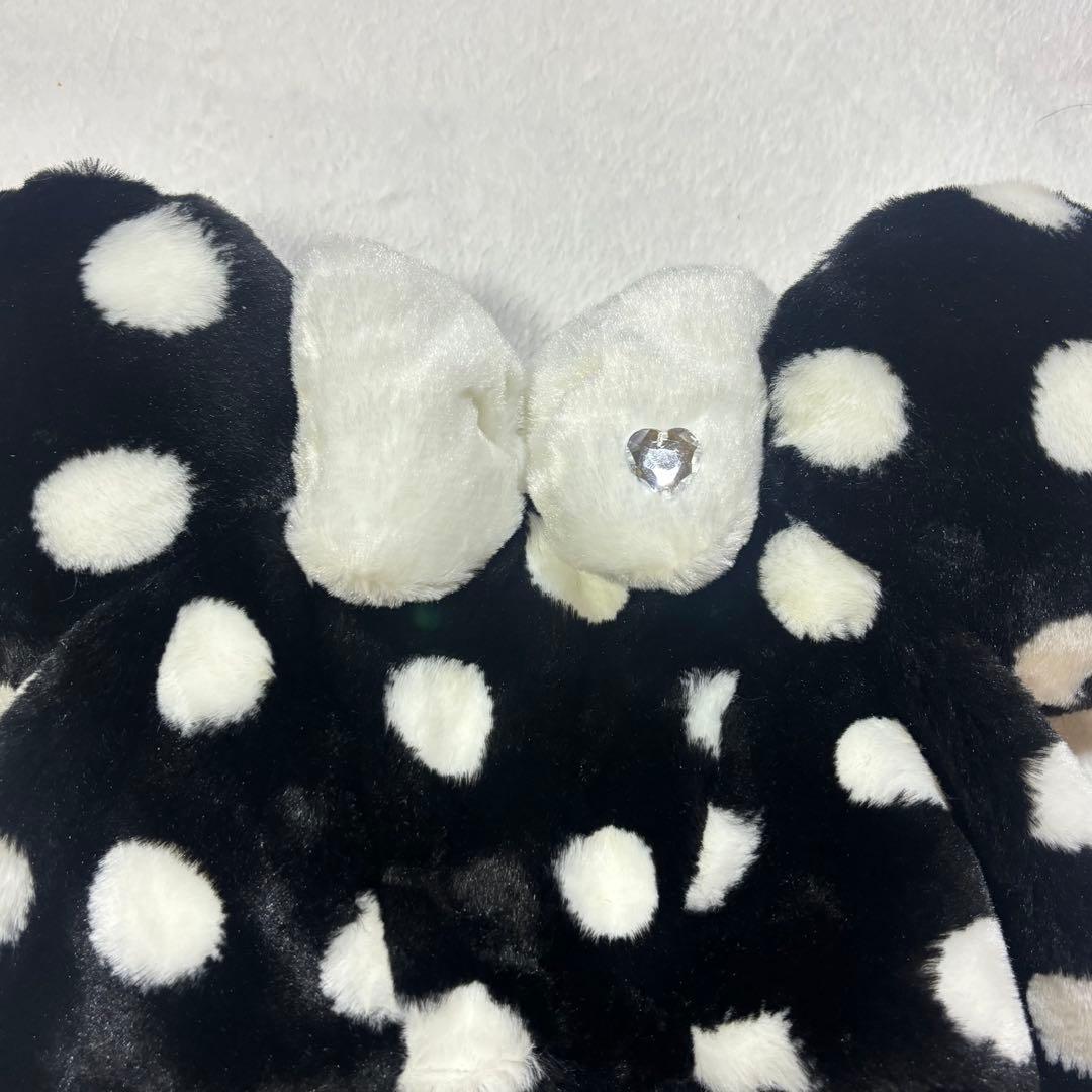 ディズニー　ファンキャップ　水玉　白黒　ドッド　ミニー