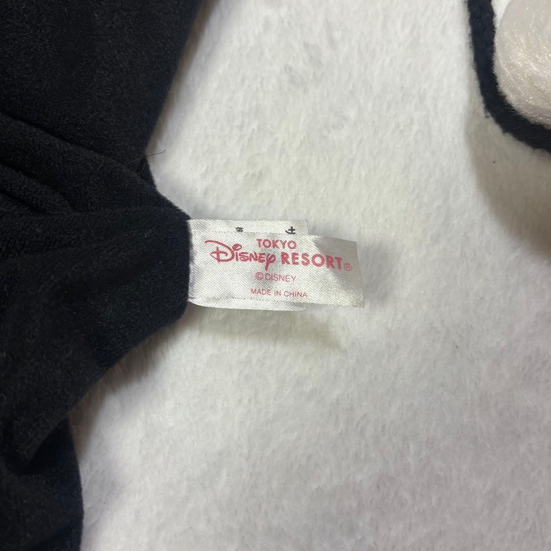 ディズニー　ファンキャップ　水玉　白黒　ドッド　ミニー