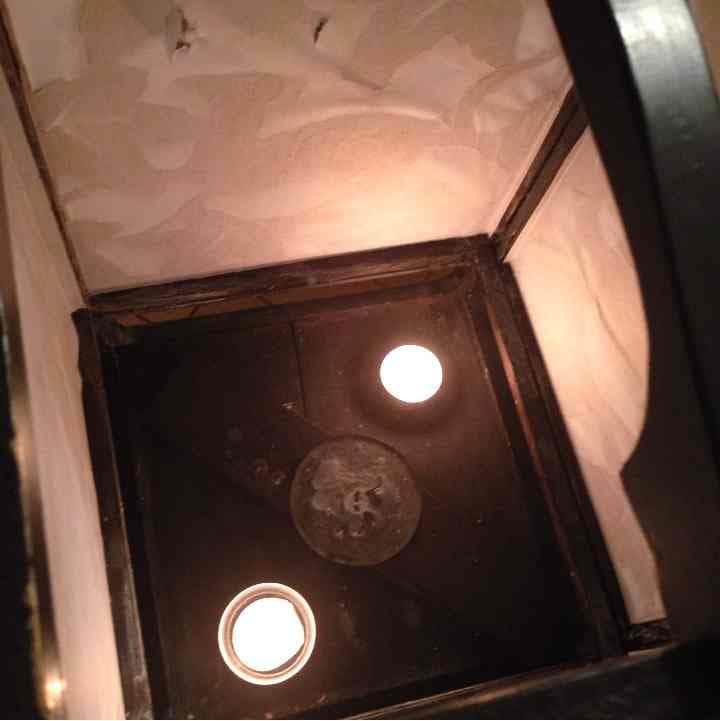 漆塗行燈照明 江戸後期から明治初期 鹿に紅葉