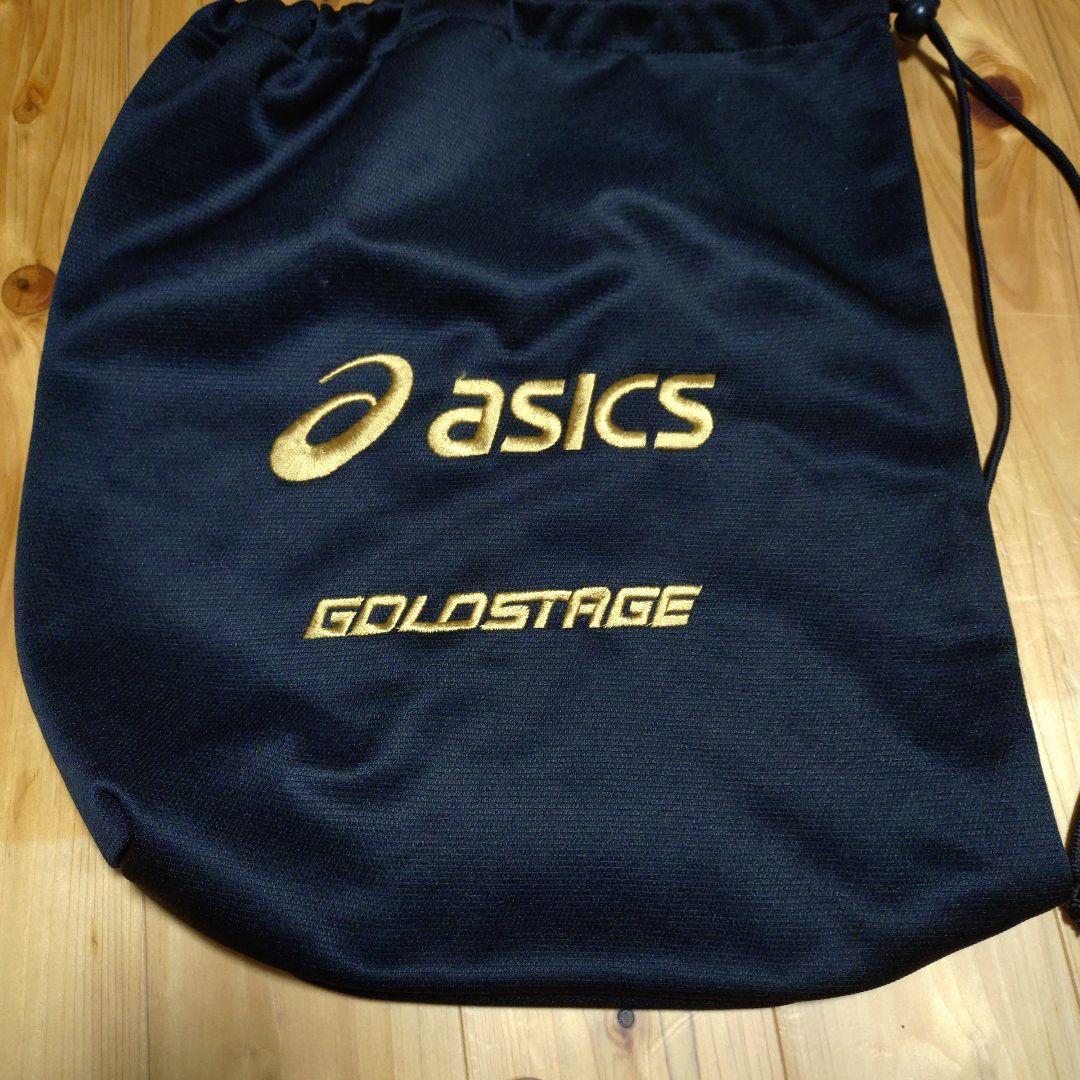 asics ゴールドステージ 軟式グローブ 黒/オレンジ