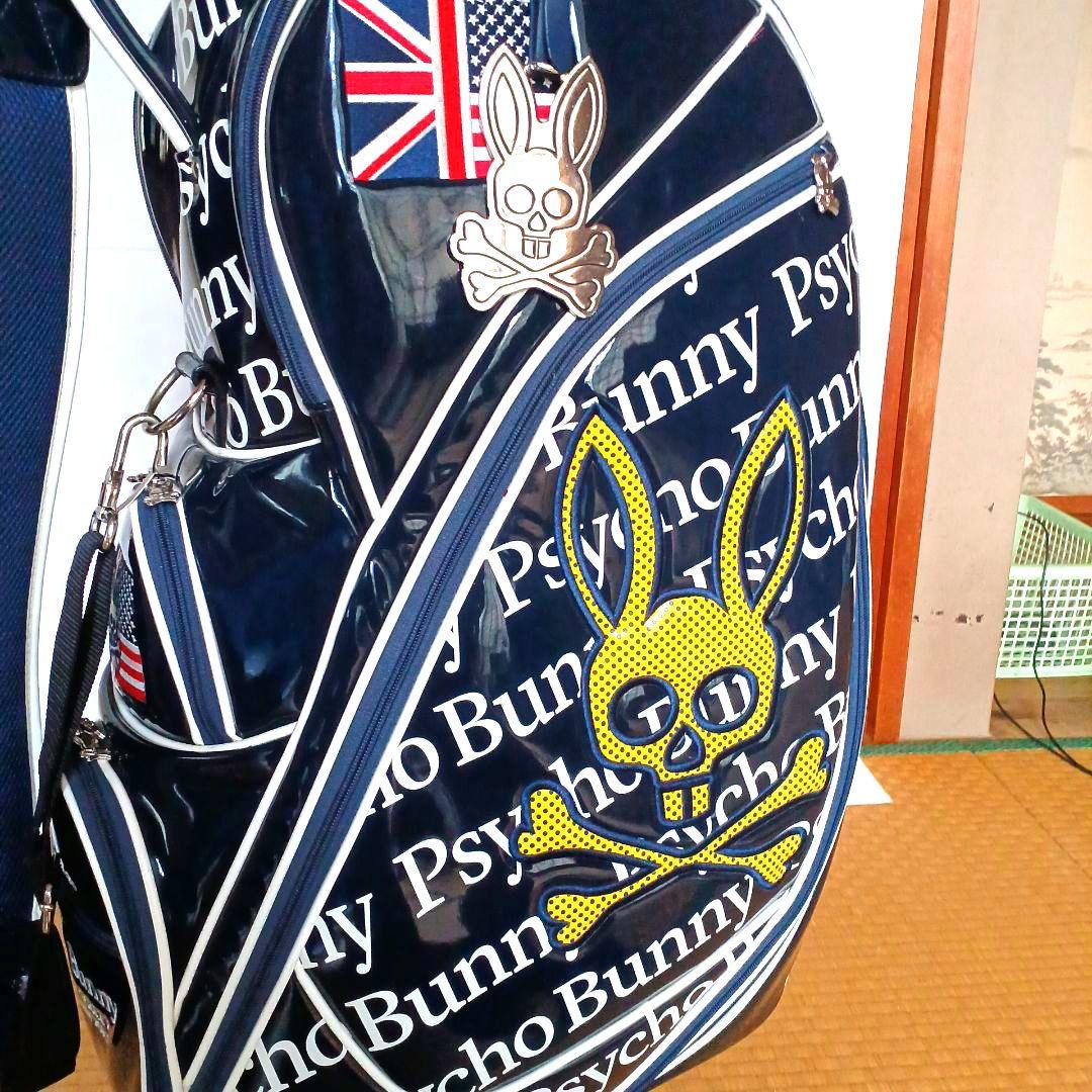 【極美品】★PSYCHO BUNNY★エナメル キャディバック ☆ サイコバニー