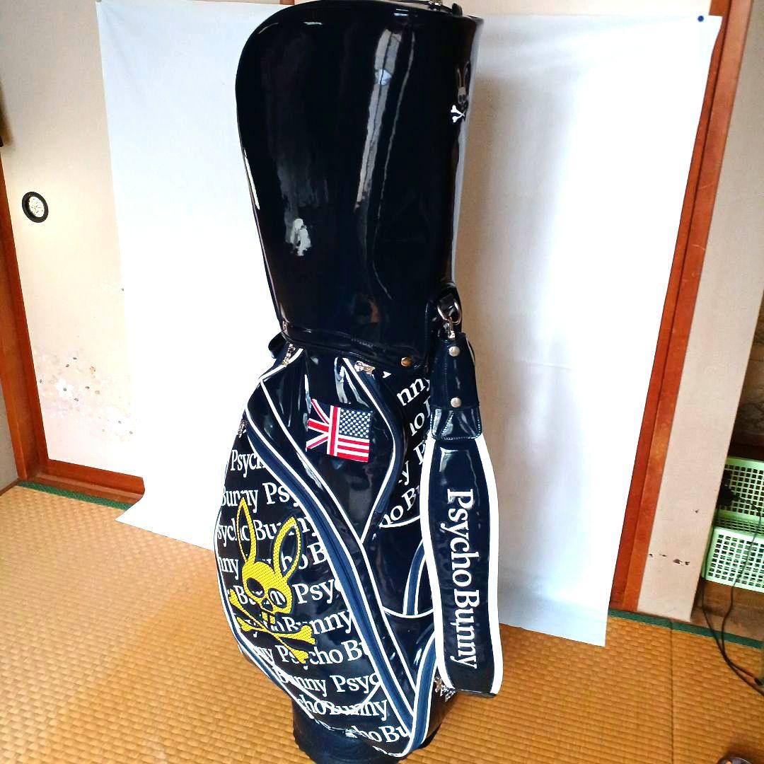 【極美品】★PSYCHO BUNNY★エナメル キャディバック ☆ サイコバニー