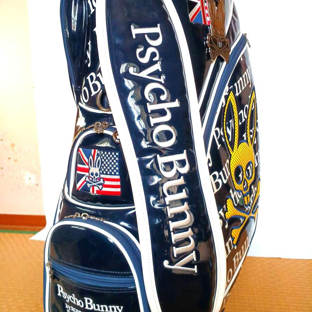 【極美品】★PSYCHO BUNNY★エナメル キャディバック ☆ サイコバニー
