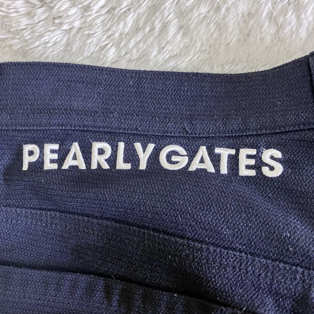 パーリーゲイツ ゴルフ パンツ　発熱 蓄熱 フィールサーモ ストレッチ ネイビー