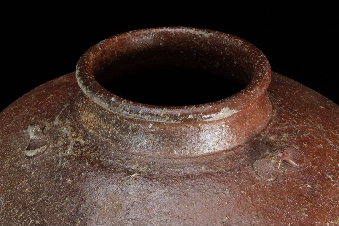 古陶 耳付 大壺 焼締 大型42cm 飾壺 時代壺 古壺 民藝 古美術 骨董品