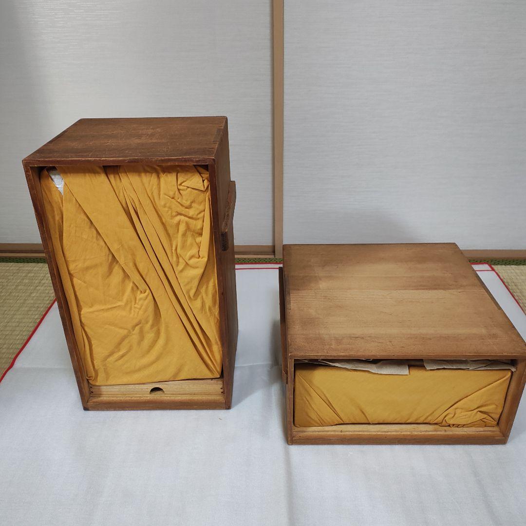 輪島塗　五段重箱　台付