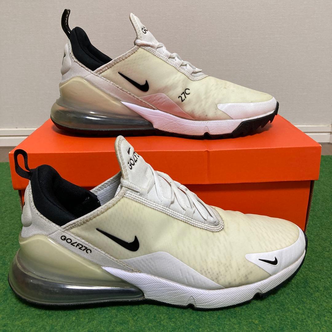 NIKEナイキエアマックス270ゴルフシューズ CK6483-102 27.5㎝