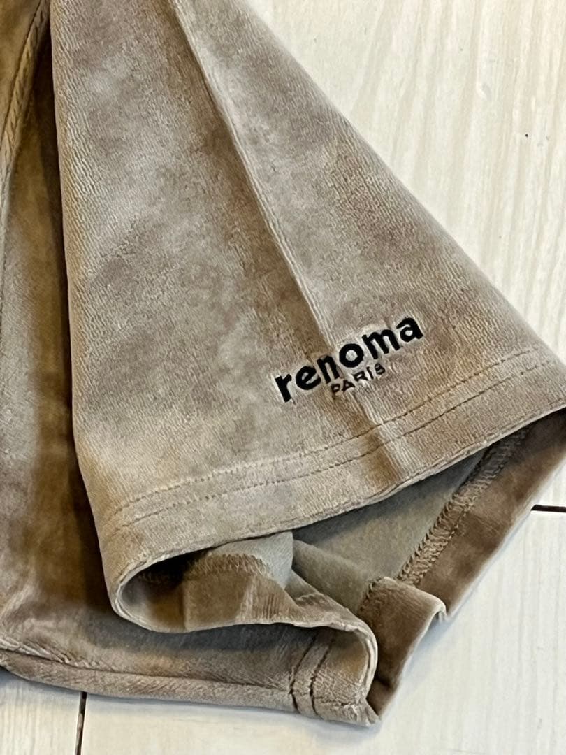 【希少】renomaレノマ ベロアセットアップ 半袖ポロシャツＬ＆ハーフパンツＭ