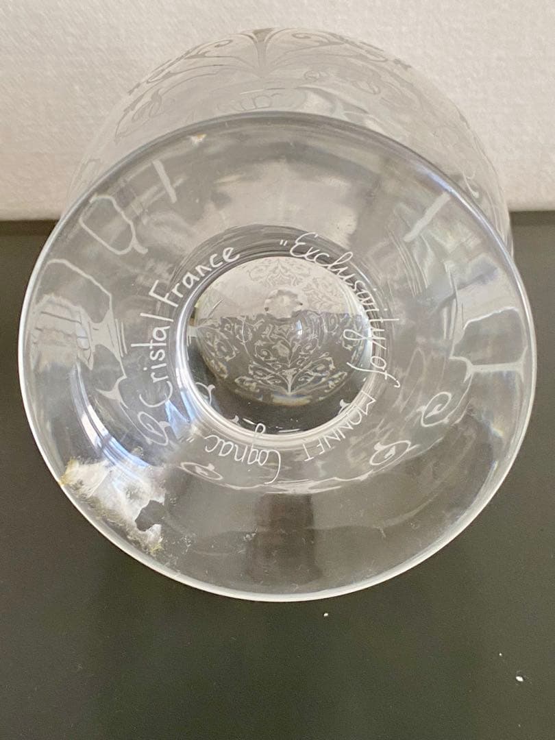 空きボトル　モネ ジョセフィーヌ デキャンタ クリスタルガラス　蓋あり